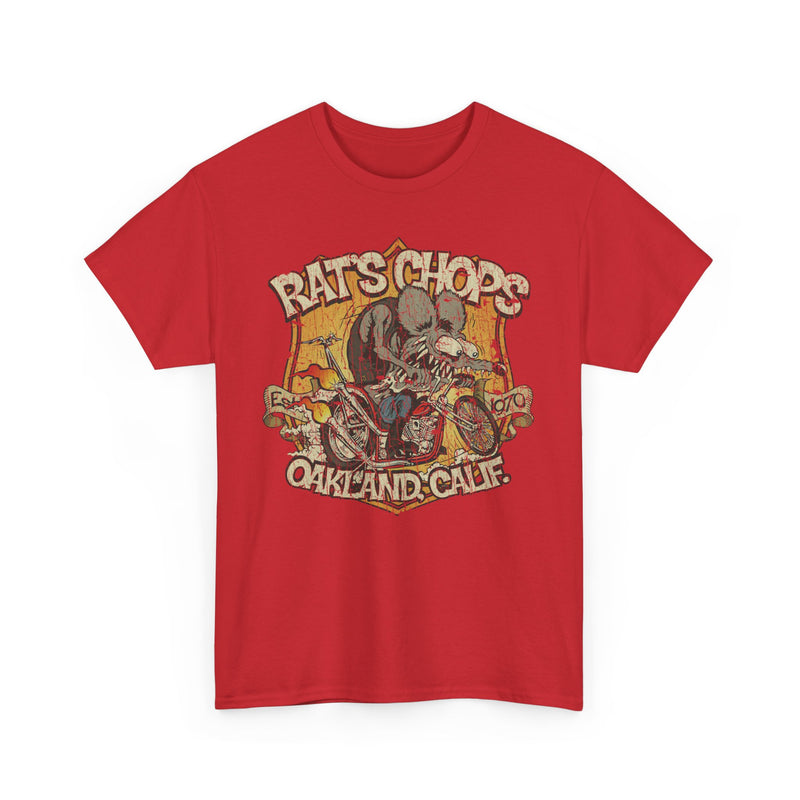 Load image into Gallery viewer, Rats Chops California Custom Motorcycle Shop T-shirt
