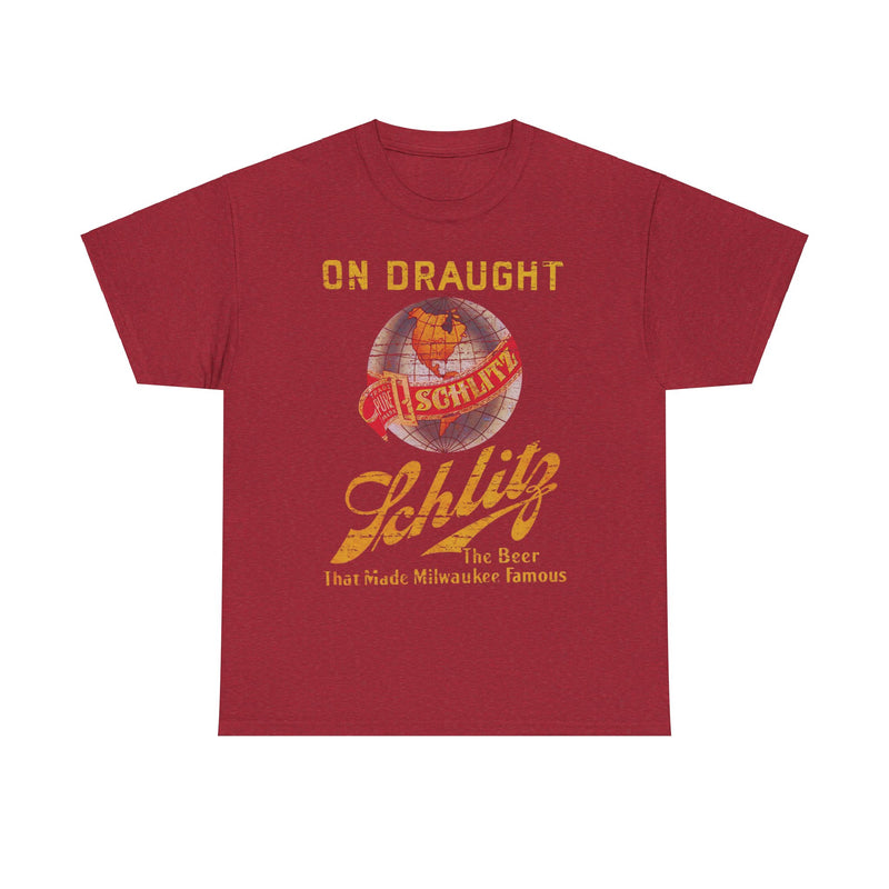 Load image into Gallery viewer, Schlitz Beer Milwaukee on Draught Wisconsin Brewery T-shirt
