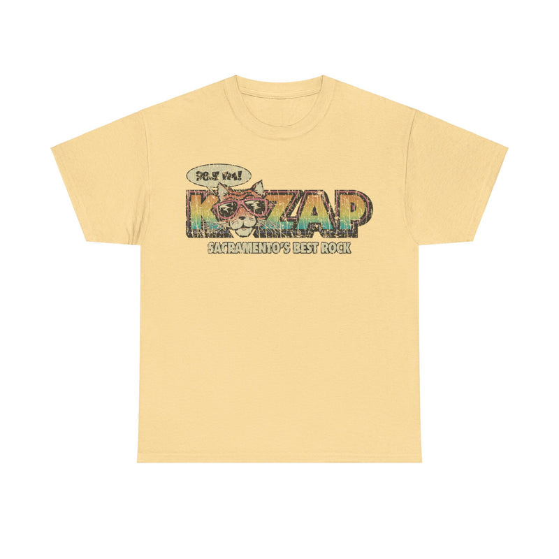 Load image into Gallery viewer, KZAP Sacramento California Cool Cat 98.5 FM Radio Station T-shirt
