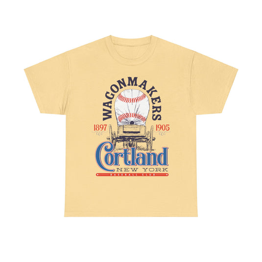 Cortland Wagonmakers Est 1897 New York Baseball T-shirt