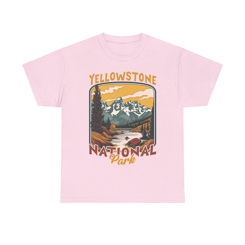 Load image into Gallery viewer, Yellowstone National Park Wyoming Poster Print T-shirt
