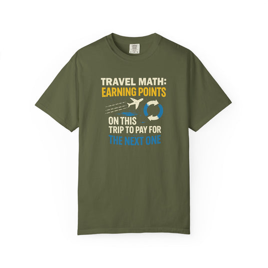 Travel Math Earning Points Credit Card Miles Travel T-shirt