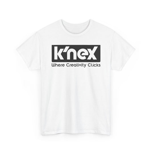 K'NEX Defunct Building Toys T-Shirt Where Creativity Clicks Construction Set Tee