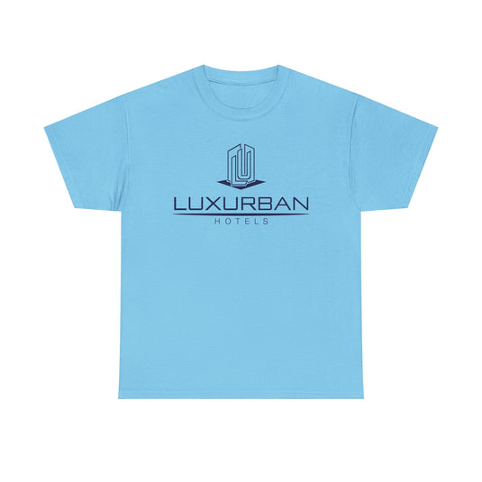 LuxUrban Hotels T-Shirt - Hospitality Industry Bankrupt Hotel Logo