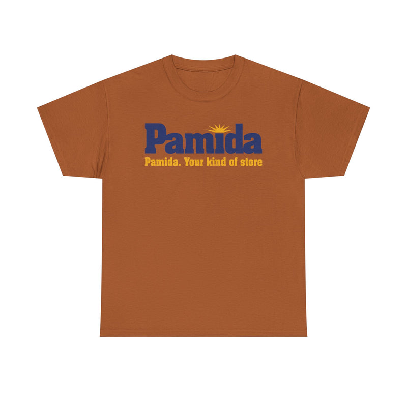 Load image into Gallery viewer, Pamida Your Kind of Store Sun Logo Rural Department Store Chain T-shirt
