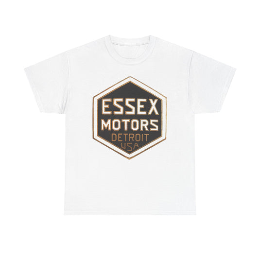 Essex Motors Detroit USA Gold Badge Rare Logo T-shirt