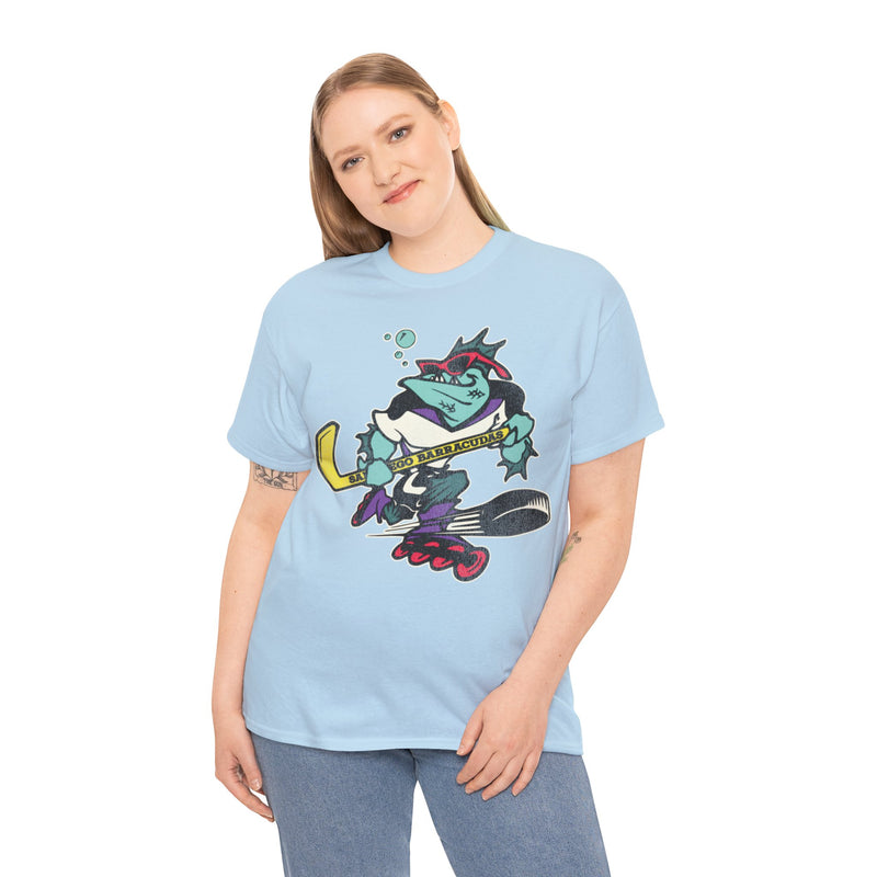 Load image into Gallery viewer, San Diego Barracudas Roller Hockey Nostalgic Logo T-shirt
