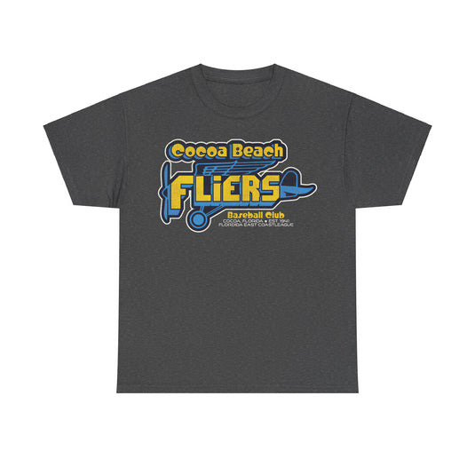 Cocoa Beach Fliers Est 1941 Florida Baseball T-shirt