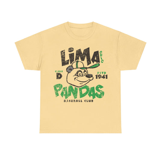 Lima Pandas Est 1941 Ohio Baseball T-shirt