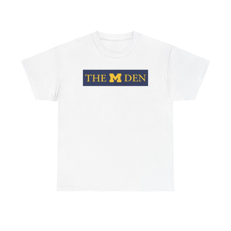 Load image into Gallery viewer, The M Den T-Shirt Defunct Michigan Store Bankrupt Company Logo Tee
