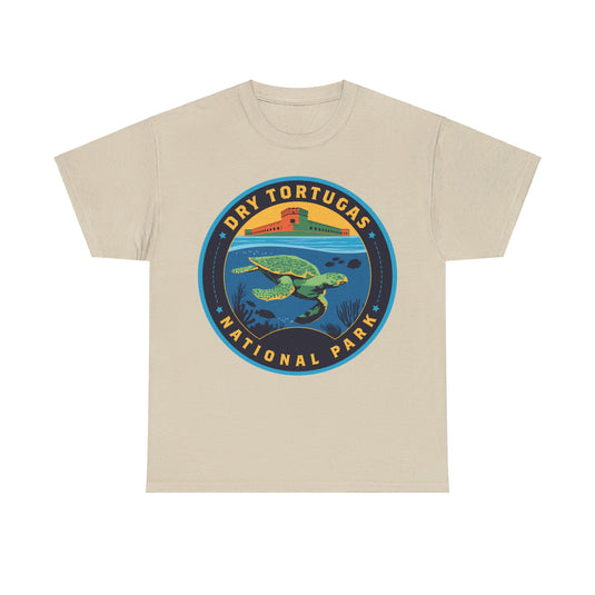 Dry Tortugas National Park Florida Round Logo T-shirt