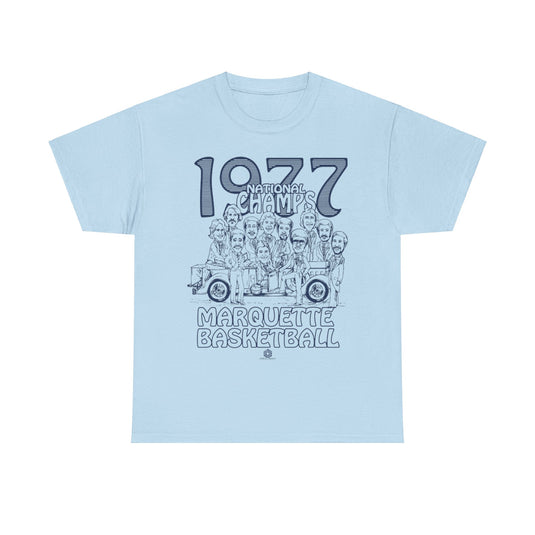 Marquette National Basketball Champions 1977 Nostalgic Retro T-shirt