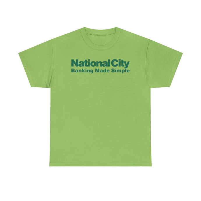 National City Banking Made Simple Financial Logo Bank Ohio T-Shirt
