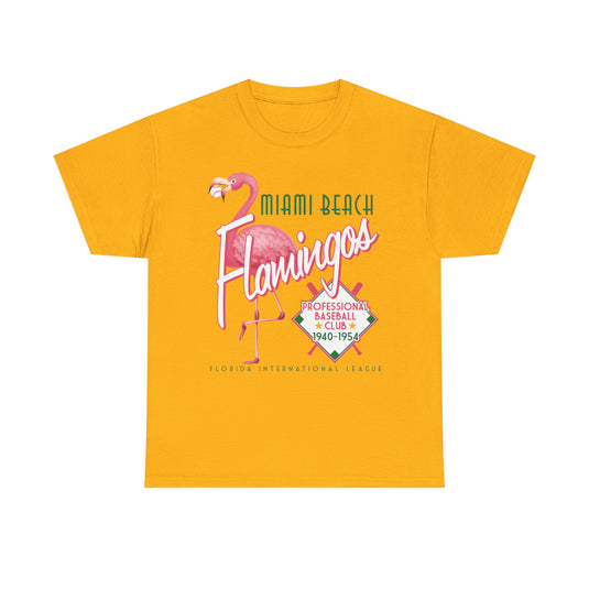 Miami Beach Flamingos Est 1940 Florida Baseball T-shirt