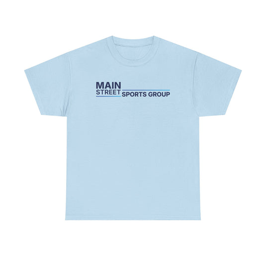 Main Street Sports Group T-Shirt Athletic Company Logo Blue Tee