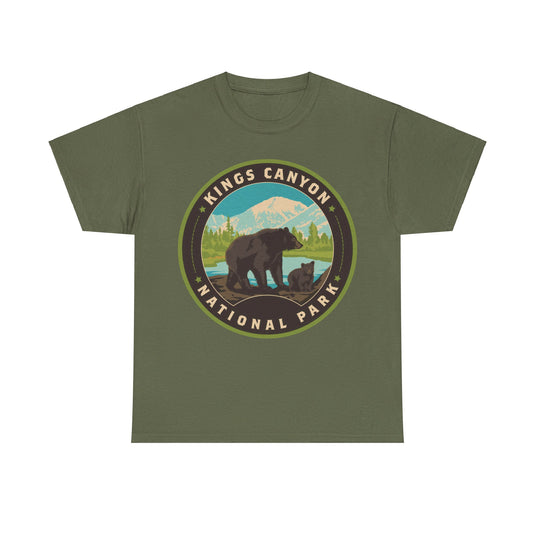 Kings Canyon National Park California Round Logo T-shirt