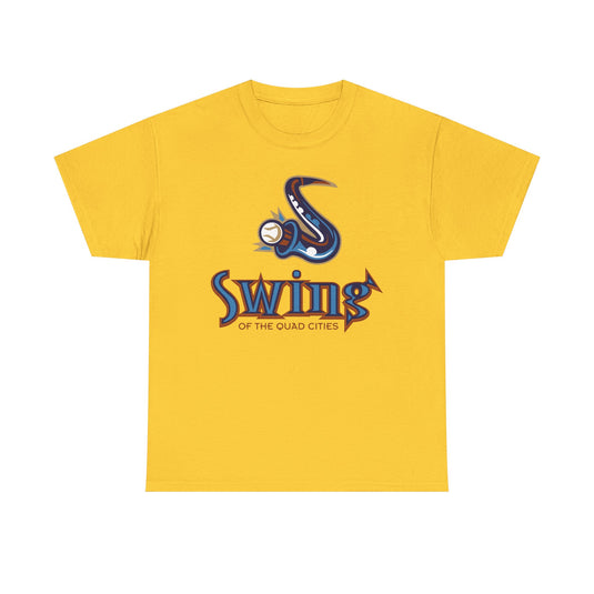 Swing of the Quad Cities Iowa Baseball 2004-2007 T-shirt