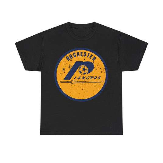 Rochester Lancers Logo New York Soccer Team T-shirt