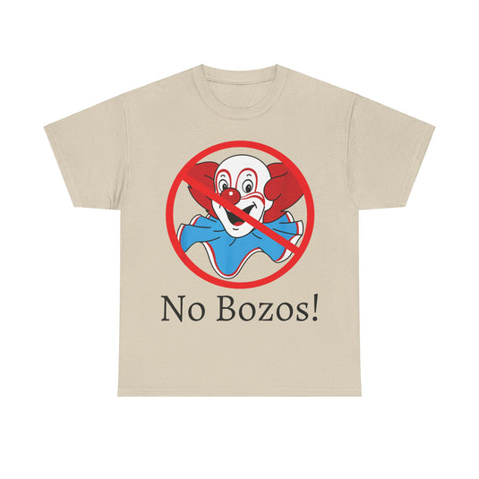 No Bozos 1983 Clown Nostalgic T-shirt
