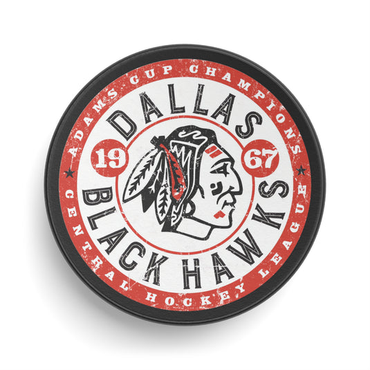 Dallas Black Hawks Texas Hockey Puck