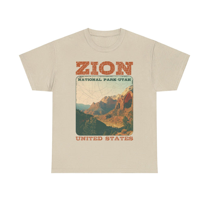 Zion National Park Utah Poster Print T-shirt