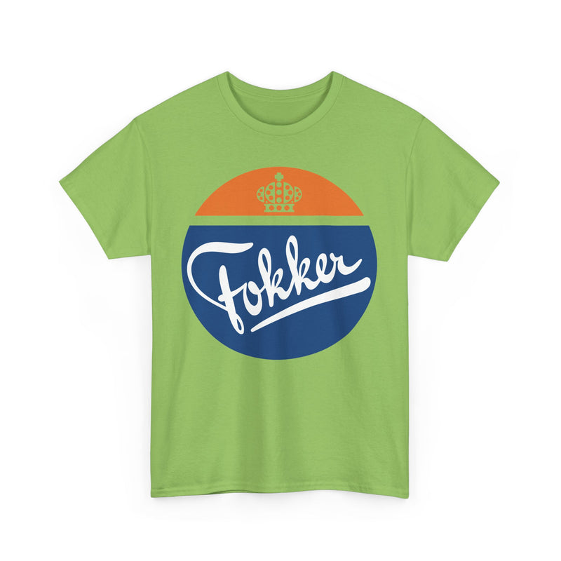 Load image into Gallery viewer, Fokker Royal Dutch Aircraft Manufacturer Vintage Logo T-Shirt
