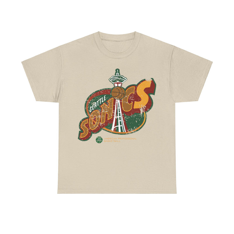 Load image into Gallery viewer, Seattle Sonics Logo Basketball Team T-shirt
