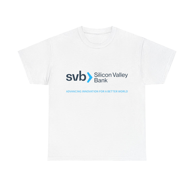 Load image into Gallery viewer, SVB Silicon Valley Bank Logo T-Shirt Advancing Innovation For a Better World
