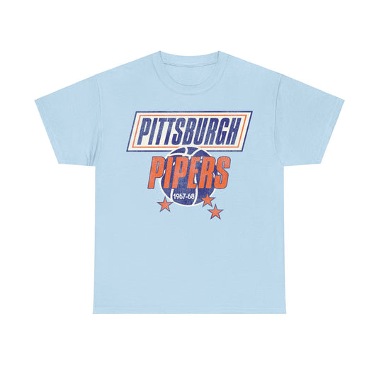 Pittsburgh Pipers Basketball  Nostalgic Retro T-shirt