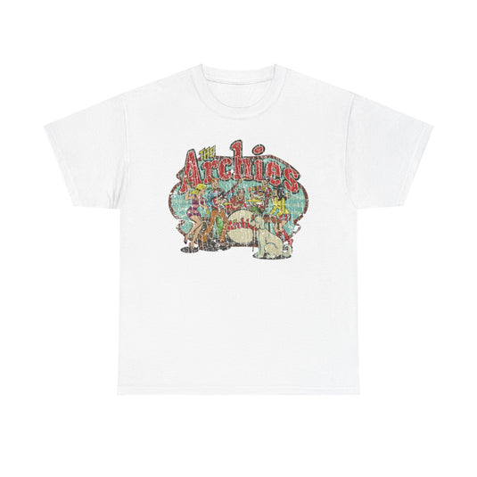 The Archies 1967 Archie Comics Rock Band Illustrated Comic Book T-shirt