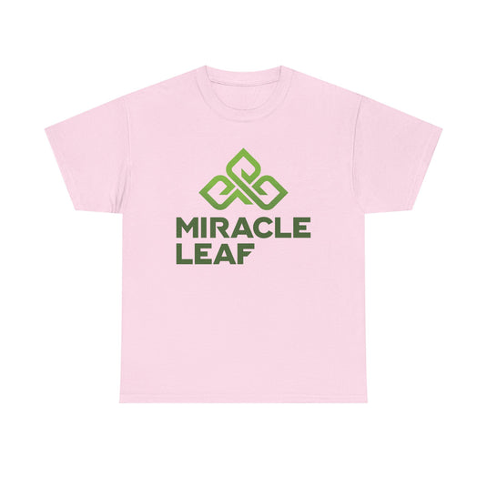 Miracle Leaf Medical Marijuana T-Shirt Defunct Dispensary Bankrupt Logo Tee