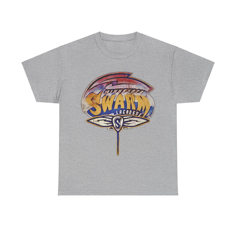 Load image into Gallery viewer, Minnesota Swarm Lacrosse Nostalgic Retro Logo T-shirt
