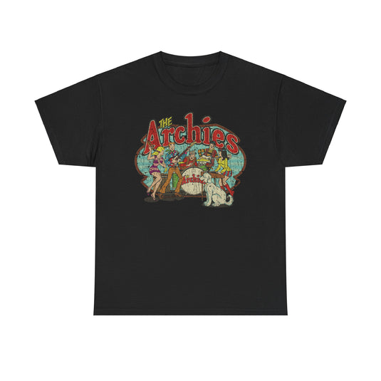 The Archies 1967 Archie Comics Rock Band Illustrated Comic Book T-shirt