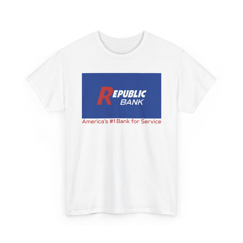 Load image into Gallery viewer, Republic Bank America&#39;s #1 Bank For Service T-Shirt Financial Logo
