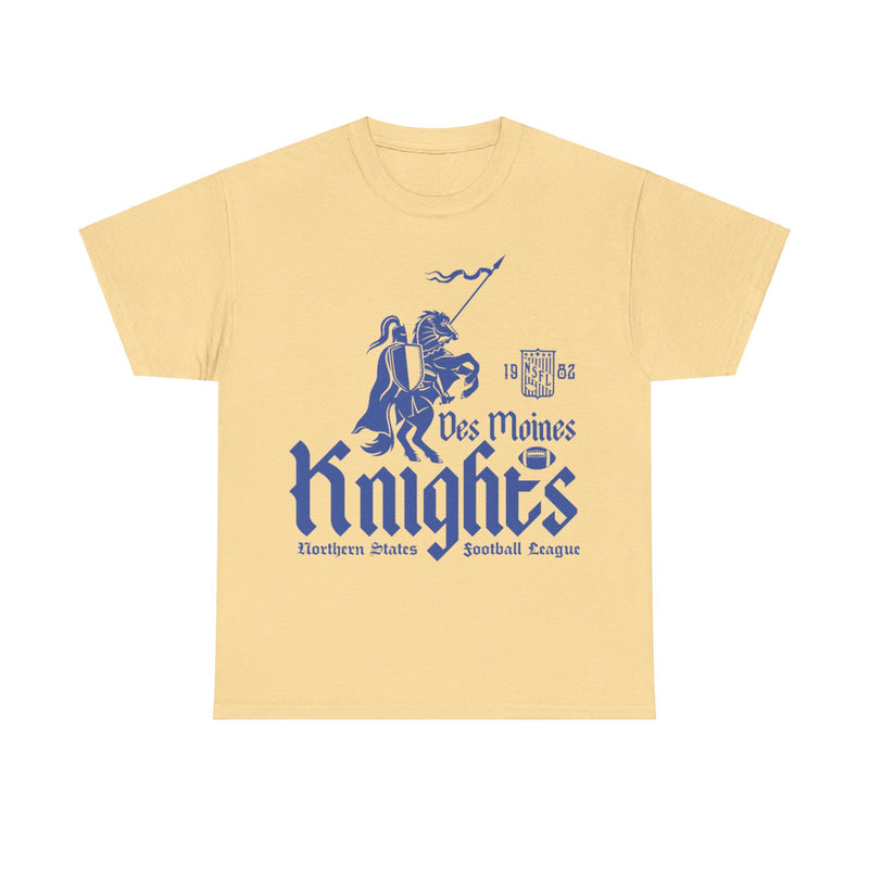 Load image into Gallery viewer, Des Moines Knights Est 1982 Iowa Football Team T-shirt
