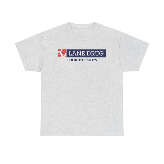 Lane Drug T-Shirt - Pharmacy Chain Logo Tee - Drugstore