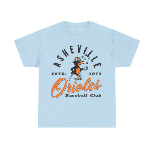 Asheville Orioles Nostalgic Retro Baseball T-shirt