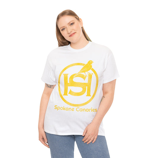 Spokane Canaries Hockey Team Nostalgic Logo T-shirt