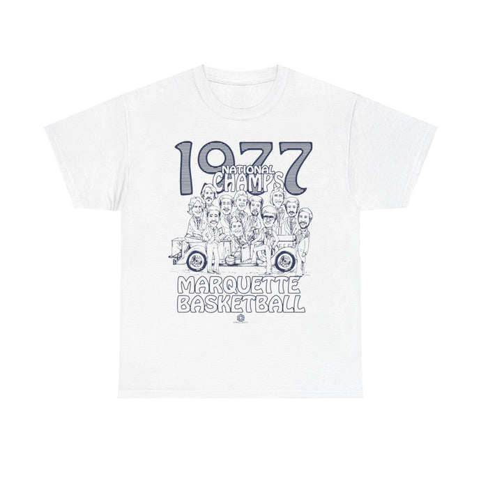 Marquette National Basketball Champions 1977 Nostalgic Retro T-shirt