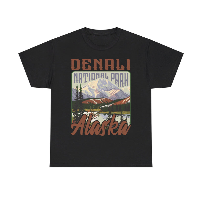 Load image into Gallery viewer, Denali National Park Alaska Poster Print T-shirt
