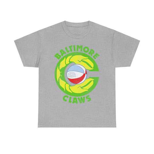 Baltimore Claws Basketball Team Nostalgic Retro T-shirt