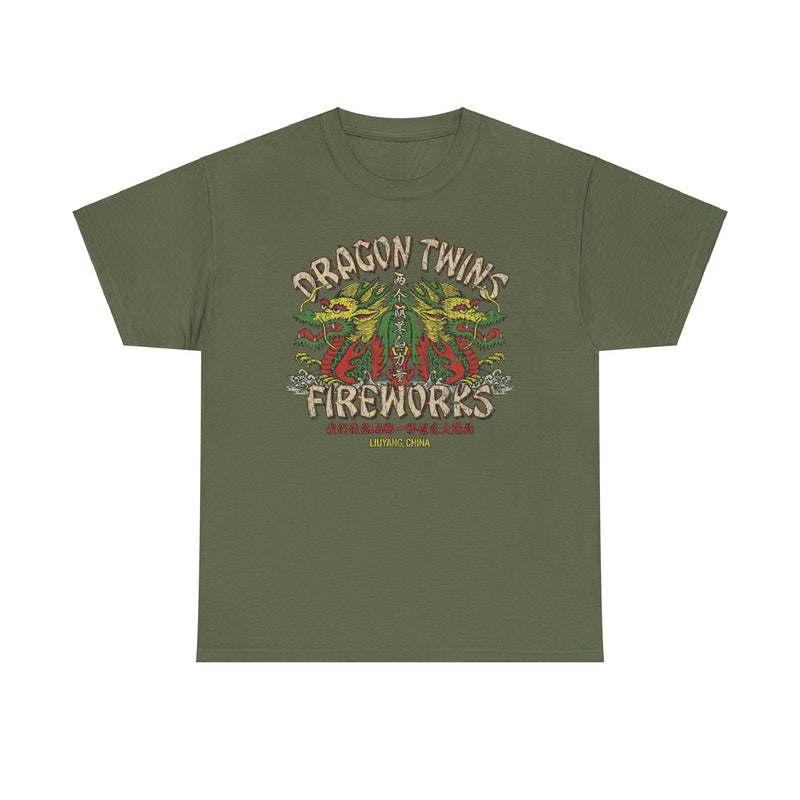 Load image into Gallery viewer, Dragon Twins Fireworks 1953 China Nostalgic T-shirt
