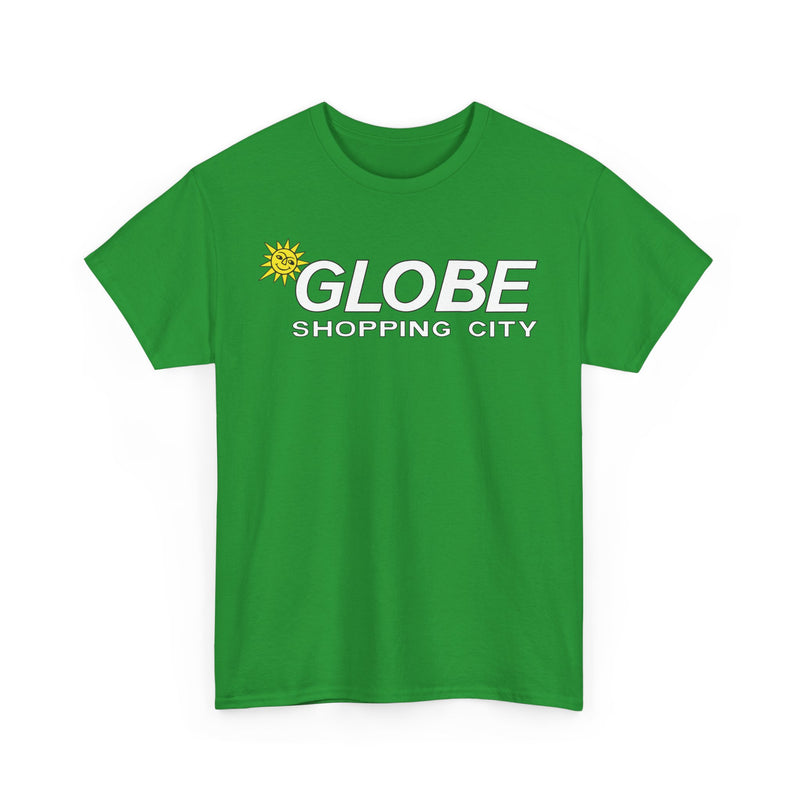 Load image into Gallery viewer, Globe Shopping City Sun Logo Vintage Mall Center T-Shirt
