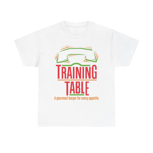 Training Table Gourmet Burger Vintage Restaurant Logo Chain T-Shirt