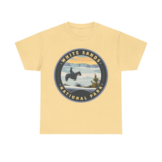 White Sands National Park New Mexico Round Logo T-shirt