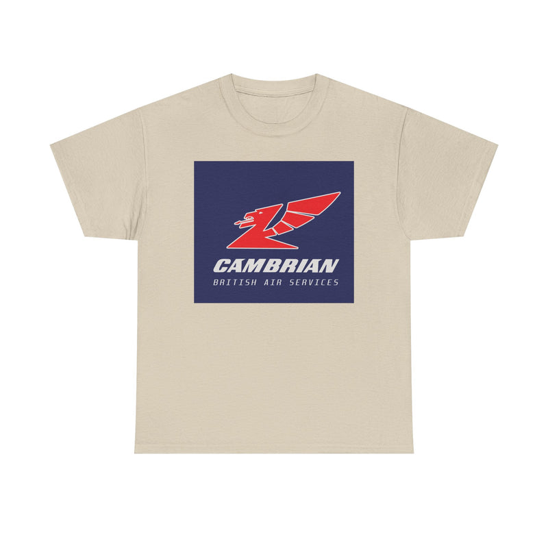 Load image into Gallery viewer, Cambrian Airways Red Dragon British Air Services Aviation Memorabilia T-shirt

