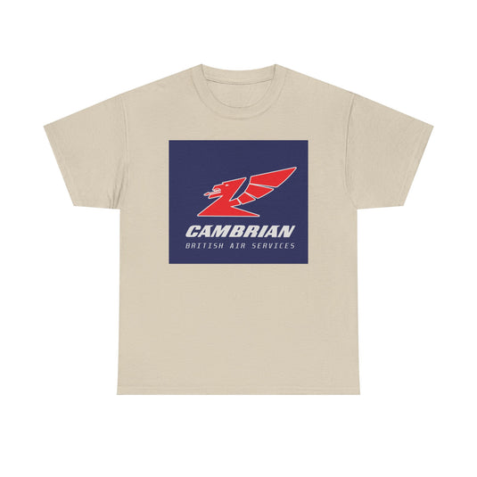 Cambrian Airways Red Dragon British Air Services Aviation Memorabilia T-shirt
