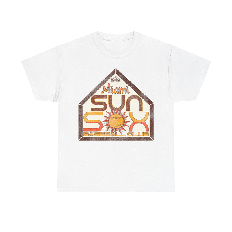 Load image into Gallery viewer, Miami Sun Sox Nostalgic Retro Baseball Team T-shirt
