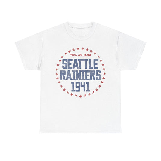 Seattle Rainiers1941 Nostalgic Retro Baseball Team T-shirt