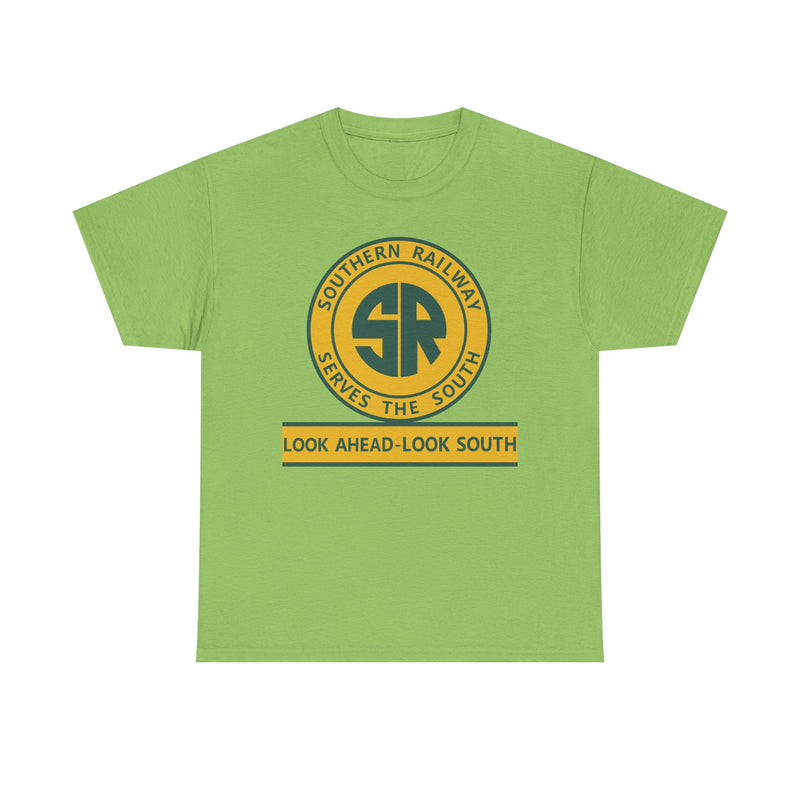Load image into Gallery viewer, Southern Railway Serves The South Vintage Railroad Logo T-Shirt

